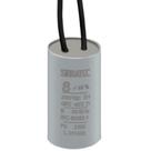Capacitor permanente com cabo 8,00 uf/250v Capacitor permanente com cabo 8,00 uf/250v