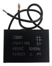 Capacitor polipropileno 4,75x450v - quadrado cbb61