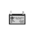 Capacitor Retangular 2uF 450V Onda Positiva