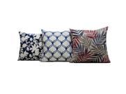 Capas Almofadas 45 x 45 Conjunto Estampado 3 peças - Nallu Decor
