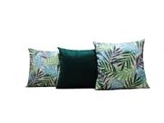 Capas Almofadas 45 x 45 Tecido Veludo Estampado Conjunto 3 Peças - Nallu Decor