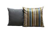 Capas Almofadas 45 x 45 Tecido Veludo Listrado Conjunto 2 Peças - Nallu Decor
