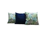 Capas Almofadas 45x45 Tecido Veludo Conjunto 3 peças Nallu Decor