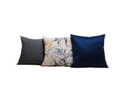 Capas Almofadas 50x50 Estampa Floral Conjunto 3 Peças - Nallu Decor
