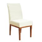 Capas Cadeira de Madeira 3 lugares Jantar Entrega Rápida Creme