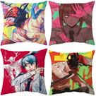 Capas de almofada, 4 unidades/lote, tema de anime, 45 x 45 cm, terileno Capas de almofada, 4 unidades/lote, tema de anime, 45 x 45 cm, terileno