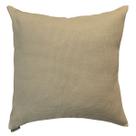Capas de Almofada 50x50cm Suede Luxo Premium Ziper Invisivel Resistente Caqui
