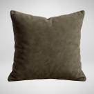 Capas de Almofada 50x50cm Suede Premium Ziper Invisivel Decoração Glamour Capuccino