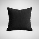 Capas de Almofada 50x50cm Suede Premium Ziper Invisivel Decoração Glamour Preto