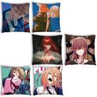 Capas de almofada: 6 unidades/lote, motosserras masculinas, anime, 45 x 45 cm, poliéster
