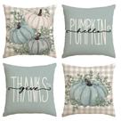 Capas de almofada AVOIN colorlife Hello Pumpkin 45 x 45 cm, conjunto de 4