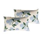 Capas de almofada Btyrle Blue Hydrangea Flower 30x50cm