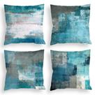 Capas de almofada COLORPAPA Teal 50x50cm, conjunto de 4 poliéster