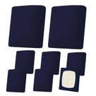 Capas de almofada de pátio Yuabaoo Stretch Waterproof, 8 unidades, azul marinho