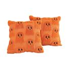 Capas De Almofada De Pelúcia De Abóbora Fantasma Com Pelo Sintético 18x18 Polegadas, Decoração Macia