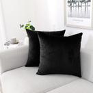 Capas de almofada decorativas NiNi ALL Velvet 65x65cm pretas