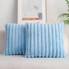 Capas de almofada DEELAND Faux Fur Plush azul claro 45x45cm Capas de almofada DEELAND Faux Fur Plush azul claro 45x45cm