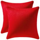 Capas de almofada DEZENE Red 45x45cm, pacote com 2 capas de veludo