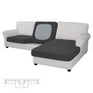 Capas de almofada Easy-Going Stretch de 3 peças para sofá cinza escuro