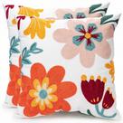 Capas de almofada Emvency bordadas florais 45x45cm, conjunto de 2