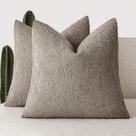 Capas de almofada Findtower Textured Boucle 50x50cm, pacote com 2