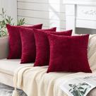 Capas de almofada GAWAMAY Decorative Chenille 45x45cm, conjunto 4 Capas de almofada GAWAMAY Decorative Chenille 45x45cm, conjunto 4