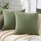 Capas de almofada GAWAMAY Decorative Sage Green 50x50cm