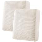 Capas de almofada H.VERSAILTEX Super Stretch Sofá de 2 lugares em marfim