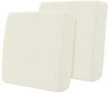 Capas de almofada Hokway Stretch reversíveis, creme, branco, 2 peças