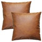 Capas de almofada JOJUSIS Faux Leather 50x50cm, conjunto de 2