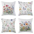 Capas de almofada Mimkus Spring Floral 45x45cm, conjunto de 4