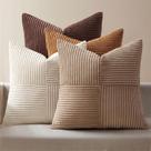 Capas de almofada MIULEE 46x46 cm, conjunto de 4 veludo cotelê