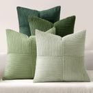 Capas de almofada MIULEE Christmas Green 60x60cm, conjunto de 4