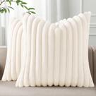 Capas de almofada Pallene Faux Fur Plush 40x40cm, conjunto de 2