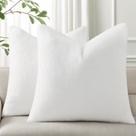 Capas de almofada Pallene Faux Fur Plush 45,72 x 45,72 cm brancas