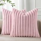 Capas de almofada Pallene Faux Fur Plush 45x45cm, conjunto de 2