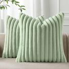 Capas de almofada Pallene Faux Fur Plush 45x45cm, conjunto de 2