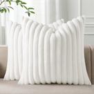 Capas de almofada Pallene Faux Fur Plush 45x45cm, conjunto de 2