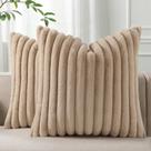 Capas de almofada Pallene Faux Fur Plush 50x50 cm, conjunto de 2