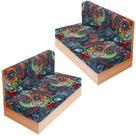 Capas de almofada para trailers, conjunto estampado LIKELXB de 2 tecidos laváveis Capas de almofada para trailers, conjunto estampado LIKELXB de 2 tecidos laváveis