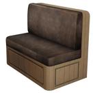 Capas de almofada RV Dinette ANARACHON, semelhantes a couro, marrons