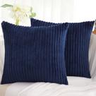 Capas de almofada Simmore Decorative 45x45cm, conjunto de 2, azul marinho Capas de almofada Simmore Decorative 45x45cm, conjunto de 2, azul marinho