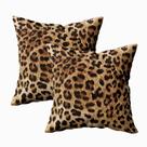 Capas de almofada TOMWISH Leopard Print 60x60cm, conjunto de 2