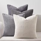 Capas de almofada Topfinel Neutral Grey 45x45cm, conjunto de 4
