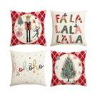 Capas De Almofada Vermelhas De Quebra-Nozes De Natal 45x45cm Para Sofá E Cama - Decoração De Inverno Capas De Almofada Vermelhas De Quebra-Nozes De Natal 45x45cm Para Sofá E Cama - Decoração De Inverno