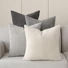 Capas de almofada Volcanics Neutral Grey Corduroy 50x50cm Capas de almofada Volcanics Neutral Grey Corduroy 50x50cm