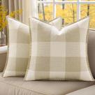 Capas de almofada xadrez DecoruHome Buffalo 51x51 cm, conjunto 2 Capas de almofada xadrez DecoruHome Buffalo 51x51 cm, conjunto 2