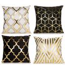 Capas de almofada ZLINA Gold Foil 45x45cm, conjunto de 4