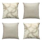 Capas De Almofadas 60 x 60 Luxuosa Para Encosto 4 Peças