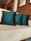 Capas de Almofadas Decorativa veludo 4545 verde musgo com abas